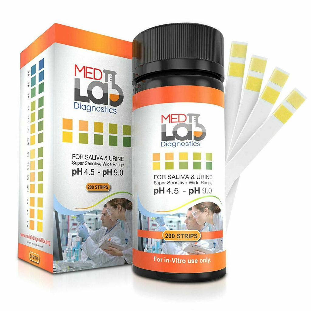 pH Test Strips for Urine and Saliva pH 4.5 to 9.0 For Body pH Testing