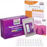 Vaginal pH Test Strips Kit for Women(10 Count) Individually Wrapped for pH Balance, Bacterial Vaginosis(BV), Yeast Infections, and Menopause
