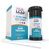 Keto Urine Test Strips for Ketone BHB Testing(25 Cnt) Made in USA. Urine BHB Test for Keto Adapted